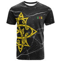 OES Order Of The Eastern Star T shirt Five Pointed Star Emblem On Black Marble Texture