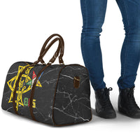 OES Order Of The Eastern Star Travel Bag Five Pointed Star Emblem On Black Marble Texture