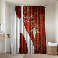 OES Order Of The Eastern Star Bathroom Set Five Pointed Star Emblem With Gold Floral Art