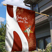 OES Order Of The Eastern Star Garden Flag Five Pointed Star Emblem With Gold Floral Art