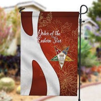 OES Order Of The Eastern Star Garden Flag Five Pointed Star Emblem With Gold Floral Art