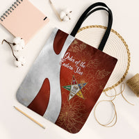 OES Order Of The Eastern Star Tote Bag Five Pointed Star Emblem With Gold Floral Art