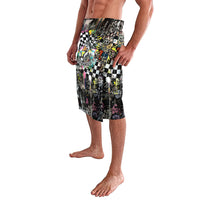 Silly Goose Team Racing Lavalava Colorful Street Graffiti Checkered Flag
