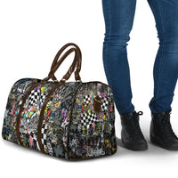 Silly Goose Team Racing Travel Bag Colorful Street Graffiti Checkered Flag