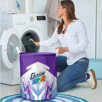 Glasgow 2026 Laundry Basket Scotland Dynamic Geometric Athlete Graphic Art