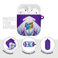 Glasgow 2026 AirPods Case Scotland Dynamic Geometric Athlete Graphic Art
