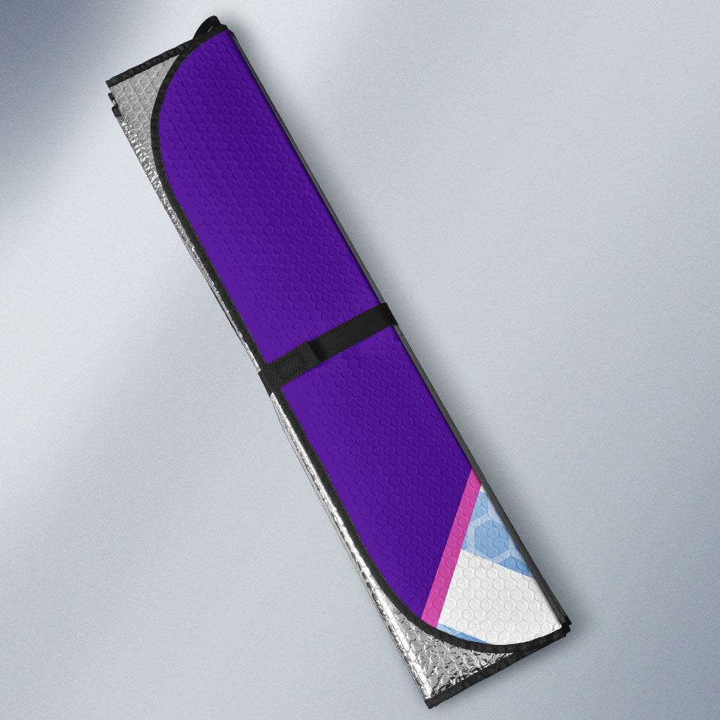 Glasgow 2026 Auto Sun Shade Scotland Dynamic Geometric Athlete Graphic Art