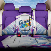 Glasgow 2026 Back Car Seat Cover Scotland Dynamic Geometric Athlete Graphic Art