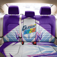 Glasgow 2026 Back Car Seat Cover Scotland Dynamic Geometric Athlete Graphic Art