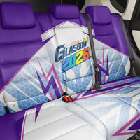 Glasgow 2026 Back Car Seat Cover Scotland Dynamic Geometric Athlete Graphic Art