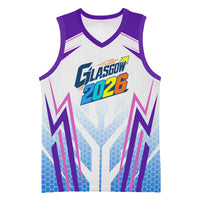 Glasgow 2026 Basketball Jersey Scotland Dynamic Geometric Athlete Graphic Art