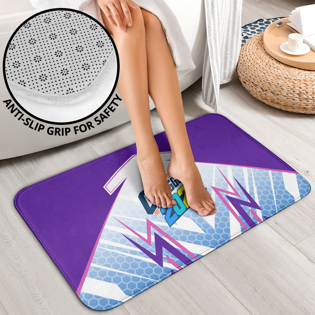 Glasgow 2026 Bathroom Set Scotland Dynamic Geometric Athlete Graphic Art