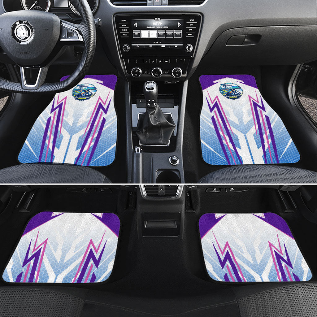 Glasgow 2026 Car Mats Scotland Dynamic Geometric Athlete Graphic Art