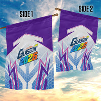Glasgow 2026 Garden Flag Scotland Dynamic Geometric Athlete Graphic Art