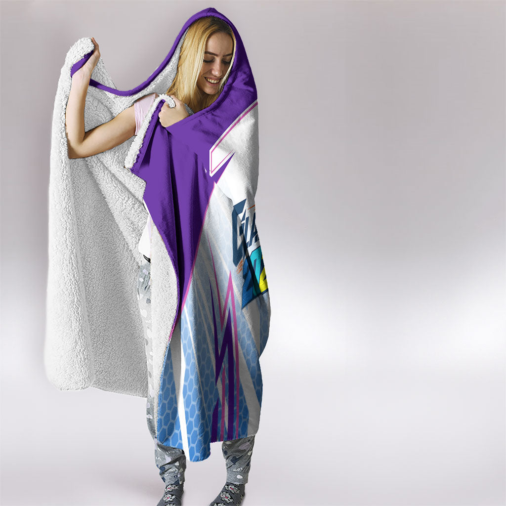 Glasgow 2026 Hooded Blanket Scotland Dynamic Geometric Athlete Graphic Art