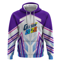 Glasgow 2026 Hoodie Scotland Dynamic Geometric Athlete Graphic Art