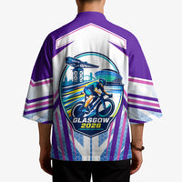 Glasgow 2026 Kimono Scotland Dynamic Geometric Athlete Graphic Art