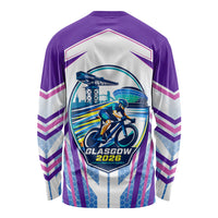 Glasgow 2026 Long Sleeve Shirt Scotland Dynamic Geometric Athlete Graphic Art