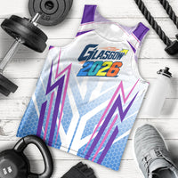 Glasgow 2026 Men Tank Top Scotland Dynamic Geometric Athlete Graphic Art