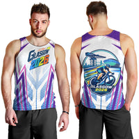 Glasgow 2026 Men Tank Top Scotland Dynamic Geometric Athlete Graphic Art