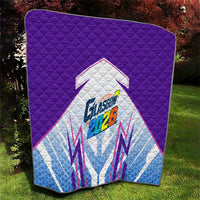 Glasgow 2026 Quilt Scotland Dynamic Geometric Athlete Graphic Art