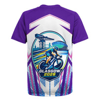 Glasgow 2026 Rugby Jersey Scotland Dynamic Geometric Athlete Graphic Art
