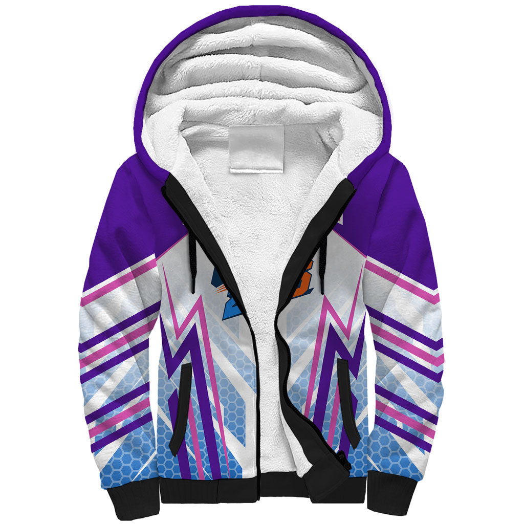 Glasgow 2026 Sherpa Hoodie Scotland Dynamic Geometric Athlete Graphic Art