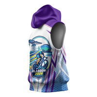 Glasgow 2026 Sleeveless Hoodie Scotland Dynamic Geometric Athlete Graphic Art