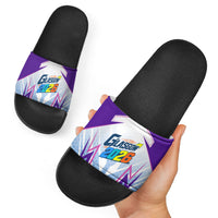 Glasgow 2026 Slide Sandals Scotland Dynamic Geometric Athlete Graphic Art