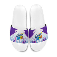 Glasgow 2026 Slide Sandals Scotland Dynamic Geometric Athlete Graphic Art