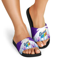Glasgow 2026 Slide Sandals Scotland Dynamic Geometric Athlete Graphic Art