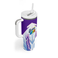 Glasgow 2026 Tumbler With Handle Scotland Dynamic Geometric Athlete Graphic Art