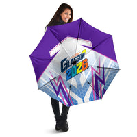 Glasgow 2026 Umbrella Scotland Dynamic Geometric Athlete Graphic Art