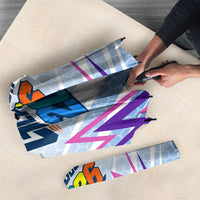 Glasgow 2026 Umbrella Scotland Dynamic Geometric Athlete Graphic Art