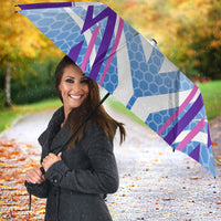 Glasgow 2026 Umbrella Scotland Dynamic Geometric Athlete Graphic Art