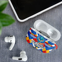 Glasgow 2026 Scotland AirPods Case Thistle Vibrant Tartan Cartoon Character