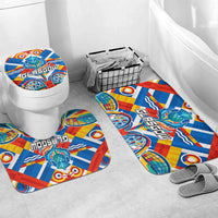 Glasgow 2026 Scotland Bathroom Set Thistle Vibrant Tartan Cartoon Character