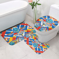 Glasgow 2026 Scotland Bathroom Set Thistle Vibrant Tartan Cartoon Character
