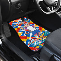 Glasgow 2026 Scotland Car Mats Thistle Vibrant Tartan Cartoon Character