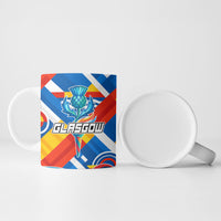 Glasgow 2026 Scotland Ceramic Mug Thistle Vibrant Tartan Cartoon Character