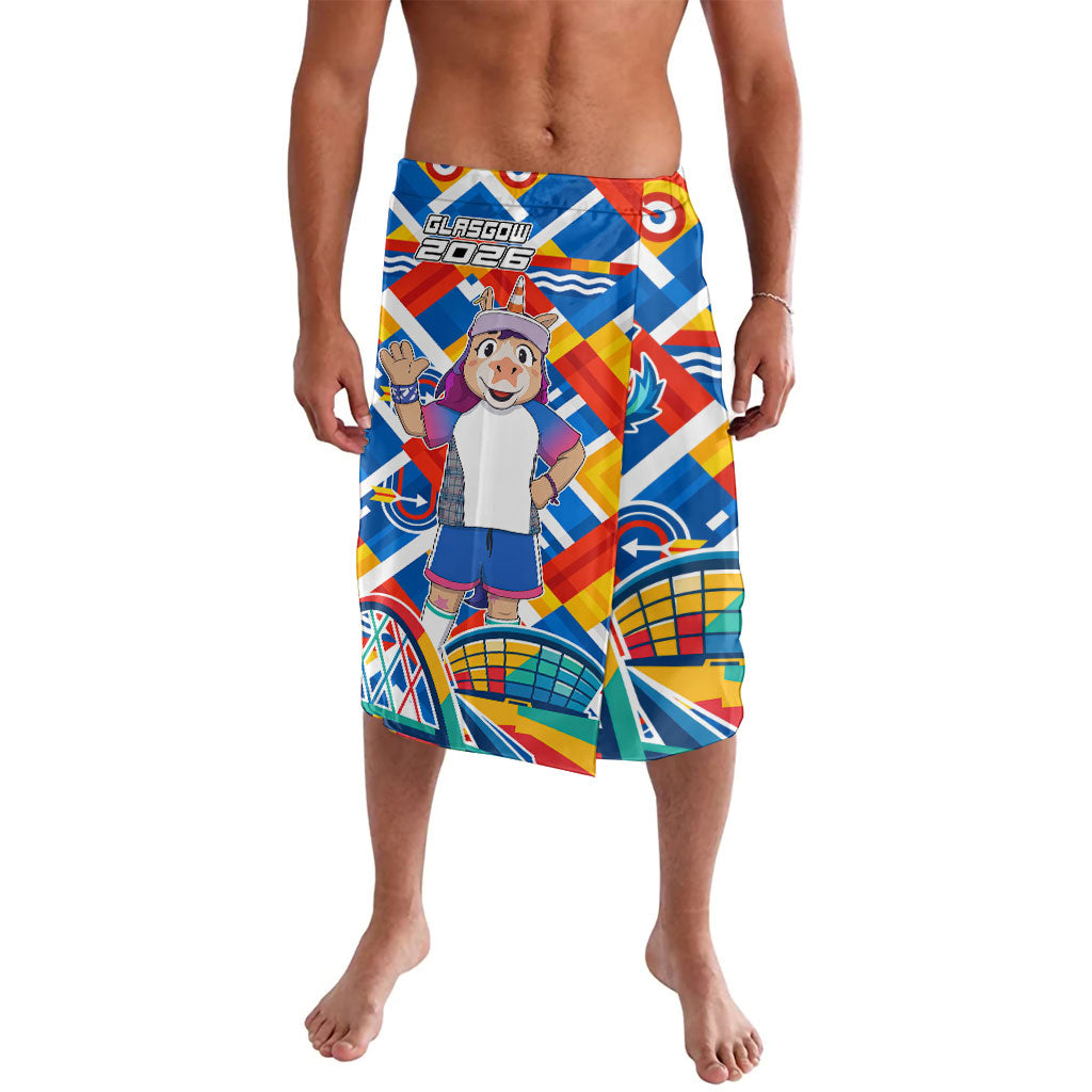 Glasgow 2026 Scotland Lavalava Thistle Vibrant Tartan Cartoon Character