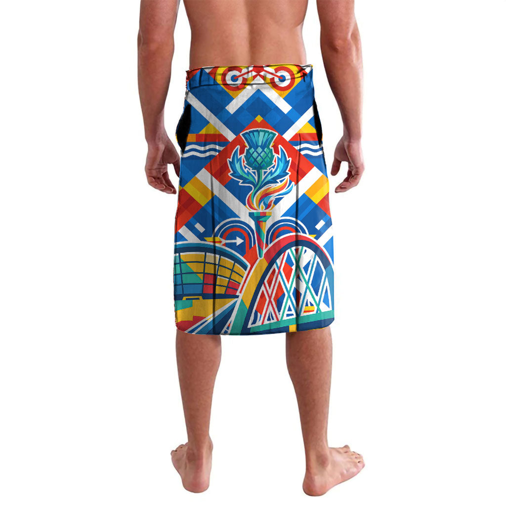 Glasgow 2026 Scotland Lavalava Thistle Vibrant Tartan Cartoon Character