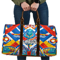 Glasgow 2026 Scotland Travel Bag Thistle Vibrant Tartan Cartoon Character