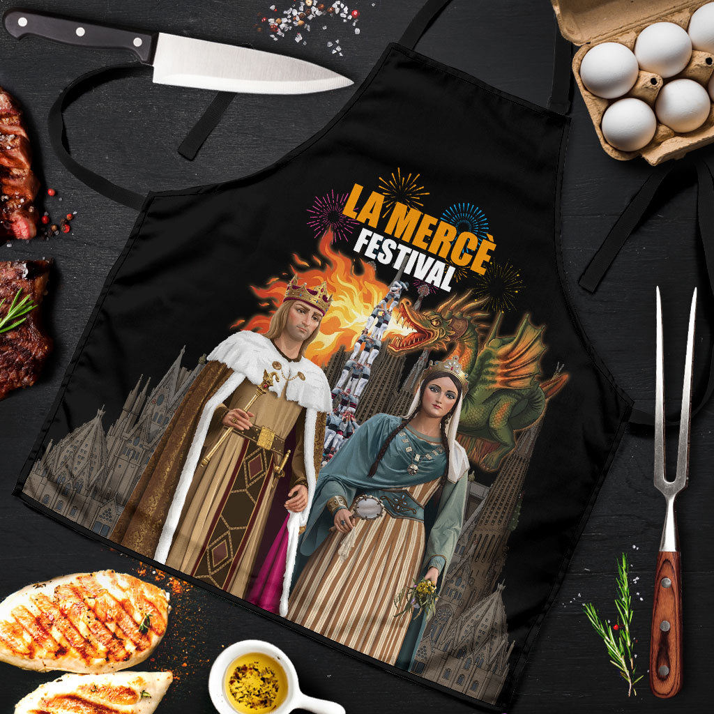 La Merce Festival Barcelona Apron Catalan Tradition Celebration Sagrada Familia Fireworks Art
