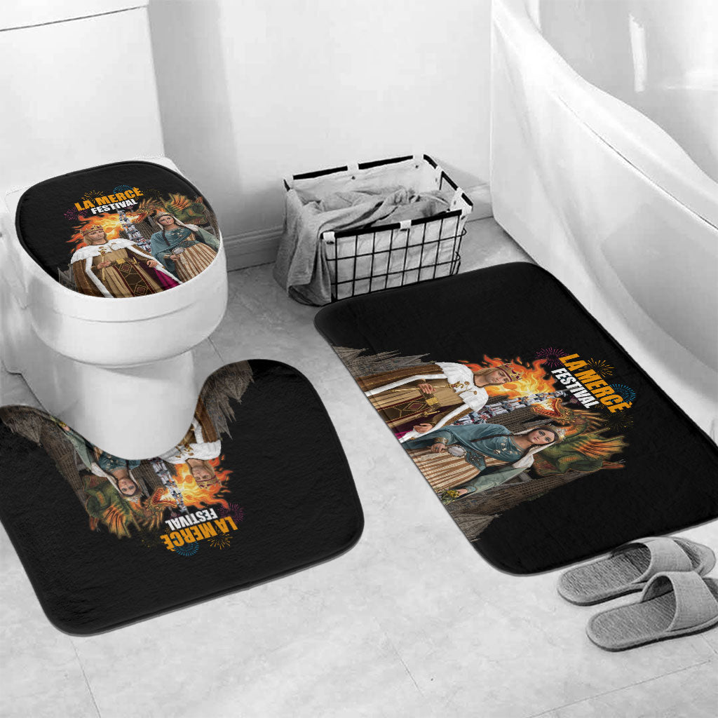 La Merce Festival Barcelona Bathroom Set Catalan Tradition Celebration Sagrada Familia Fireworks Art
