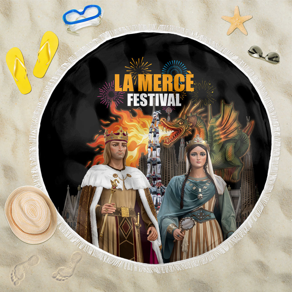 La Merce Festival Barcelona Beach Blanket Catalan Tradition Celebration Sagrada Familia Fireworks Art