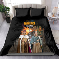 La Merce Festival Barcelona Bedding Set Catalan Tradition Celebration Sagrada Familia Fireworks Art