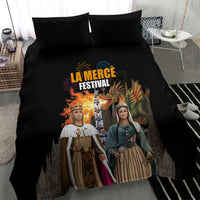 La Merce Festival Barcelona Bedding Set Catalan Tradition Celebration Sagrada Familia Fireworks Art