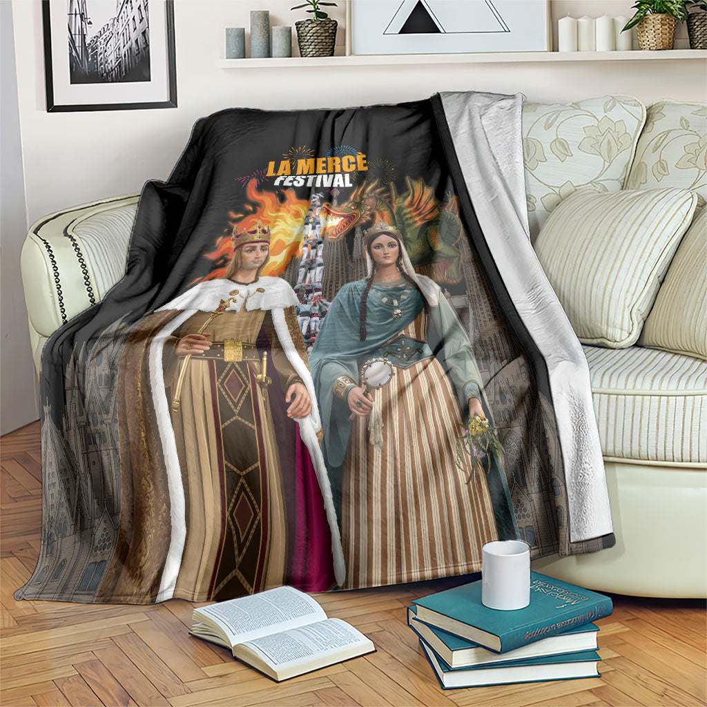 La Merce Festival Barcelona Blanket Catalan Tradition Celebration Sagrada Familia Fireworks Art