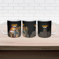 La Merce Festival Barcelona Ceramic Mug Catalan Tradition Celebration Sagrada Familia Fireworks Art